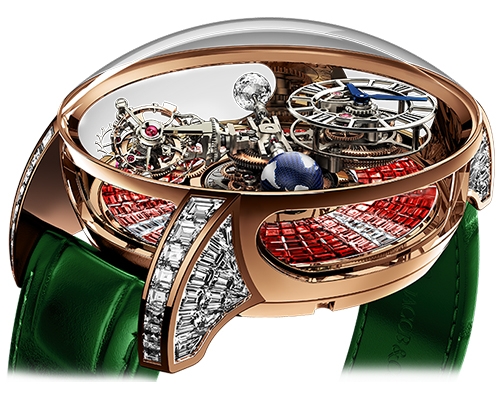 Review Jacob & Co ASTRONOMIA TOURBILLON RANGE THE RUBY BAGUETTE DEGRADE AT800.40.BD.UE.B Replica watch